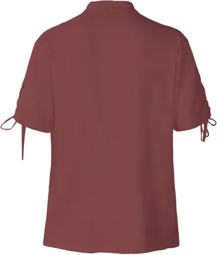 Vista 3 de Camisa de algodón y lino con cordones para hombre, camisa pirata, top de verano