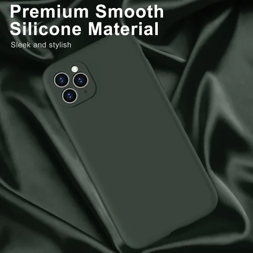 Vista 3 de Goodon Funda para iPhone 11 Pro con protector de pantalla - Protección mejorada de la cámara - Forro de microfibra suave - Funda protectora