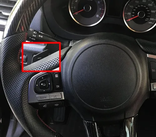 Vista 4 de iJDMTOY Extensiones de palanca de cambios de paleta de paletas de fibra de caron forjada más grandes compatibles con Subaru BRZ Impreza WRX Legacy