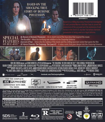 Vista 3 de Conjuring, The The Devil Made Me Do It (4K Ultra HD + Blu-ray) 4K UHD