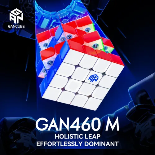 Vista 2 de GAN Cubo magnético de velocidad 460 M SP 4x4 para niños y adultos, versión