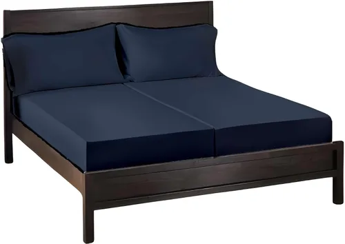 Vista 30 de Giza Sheets Twin – Sábanas de 100% algodón egipcio Giza – Sábanas para colchón de hasta 18 pulgadas de profundidad – 4 piezas de sábanas de algodón