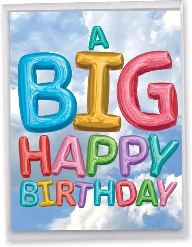 Vista 11 de P3939 Jumbo tarjetas divertidas "Big 40 Birthday" con sobre (versión extra grande de 8.5'' x 11'').