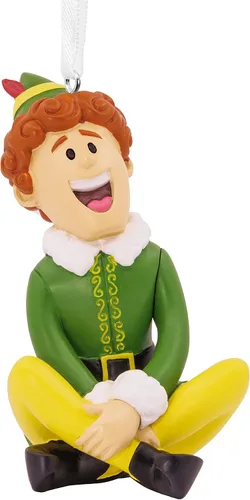 Vista 8 de Hallmark Elf Buddy The Elf - Adorno navideño, vidrio soplado