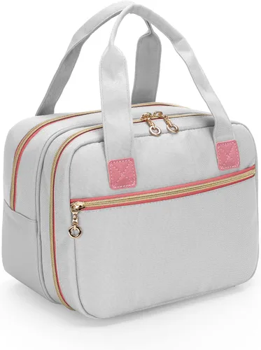 Vista 8 de Damero Bolsa para extractor de leche compatible con el extractor de leche eléctrico Medela, bolsa de transporte para extractor de leche