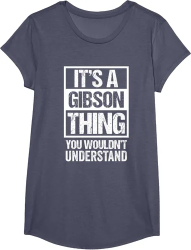 Vista 14 de It's A Gibson Thing You would Not Understand - Camiseta con nombre familiar, Negro, S