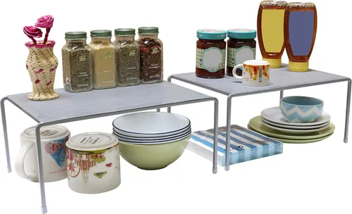 Vista 8 de Deco Brothers - Organizador de estantes ampliables para cocina y mostrador Bronce
