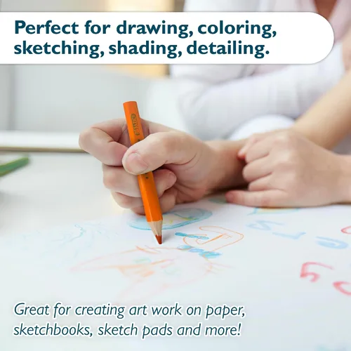 Vista 3 de BAZIC PRODUCTS 24 mini lápices de colores, para escritura de exámenes escolares