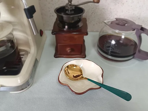 Vista 2 de Soporte para cuchara de café para accesorios de barra de café, soporte para cuchara pequeña para estación de café, soporte de cuchara de té