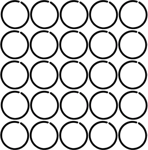 Vista 9 de 60 retenedores de plástico antialérgicos de calibre 20, aros de nariz unisex, transparentes, negros, para orejas sensibles y piel