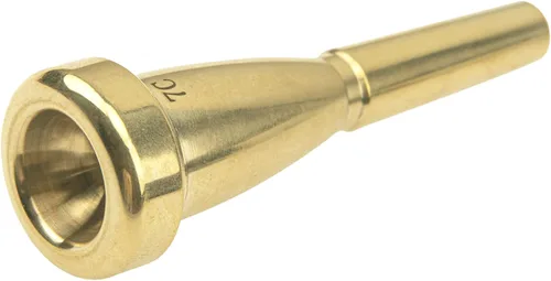 Vista 3 de Boquilla de trompeta chapada en oro de metal compatible con piezas de accesorios de trompeta (7C)