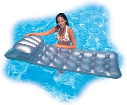 Vista 2 de Intex Colchón de 18 bolsillos Suntanner Tumbona de piscina con reposacabezas (paquete de 2) 58894EP