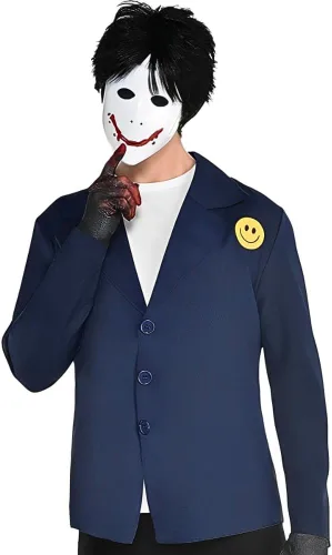 Vista 2 de Amscan Men Adult Creepy Painter Costume - Perfect for Haunting Halloween Parties, 1 Pc.