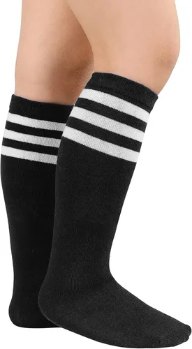 Vista 2 de Century Star Calcetines de fútbol para niñas y niños, calcetines de béisbol para jóvenes, calcetines de sóftbol para niños, calcetines deportivos