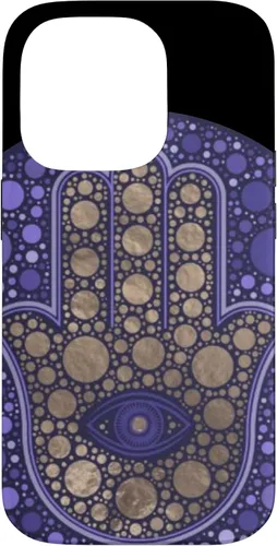 Vista 16 de Funda para iPhone 11 Purple Evil Eye and Hamsa Hand