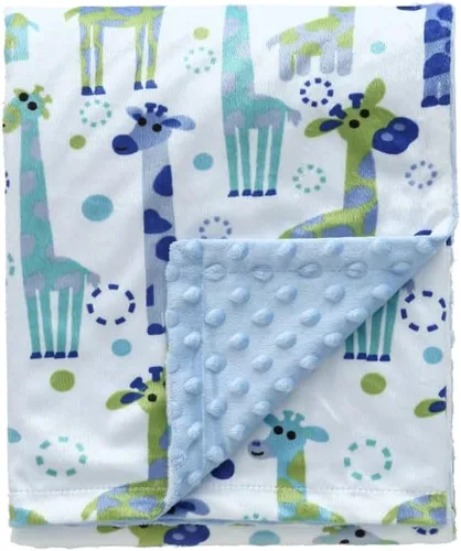 Vista 33 de CREVENT Manta de bebé de minky para niñas y niños, manta suave de felpa para recién nacidos - 30 x 40 pulgadas (Animal)