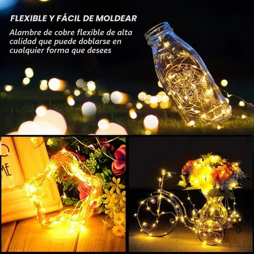 Vista 4 de LED luces de hadas USB luces LED