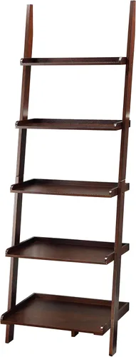 Vista 11 de Escalera para librero. De Convenience Concepts American Heritage, Madera Sólida, Negro