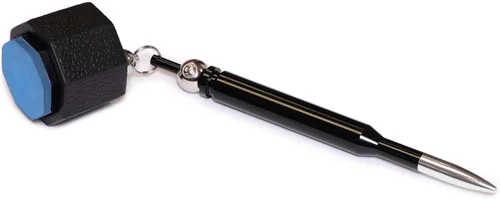 Vista 4 de OKKO Octagon Bullet Billar Billar Billar Soporte de Bolsillo Negro + 1 Tubo/5 Piezas de Tiza Predator