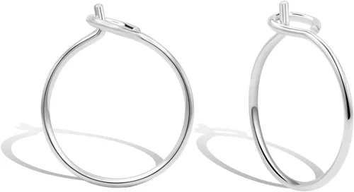 Vista 10 de Aretes de aro huggie pequeños y finos para mujer - Rellenos de oro de 14k o plata esterlina, aros pequeños, aretes de aro de oro ligeros rosa dorado