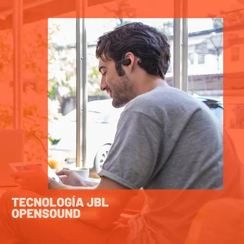 Vista 7 de JBL SoundGear Sense - Auriculares verdaderamente inalámbricos de oído abierto, tecnología JBL OpenSound, resistente a salpicaduras y polvo, 4