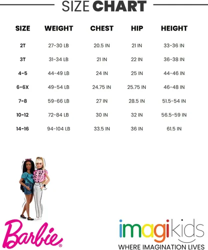 Vista 7 de Barbie Paquete de 2 leggings para niños pequeños y grandes
