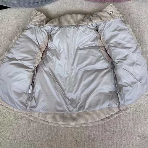 Vista 4 de Chaleco de forro polar mullido sin mangas para niños y niñas, abrigo con bolsillos para el pulgar