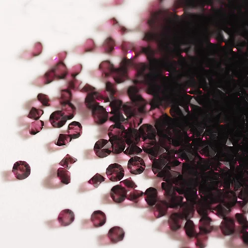 Vista 30 de 5000 cuentas de diamantes de imitación de cristal de diamante ultra mini de 0.044 pulgadas con parte trasera plana, cristales iridiscentes, brillo