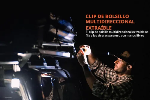 Vista 7 de Streamlight 66320 MacroStream USB - Linterna LED recargable de 500 lúmenes y 2000 candelas, compacta EDC con cable USB, color negro