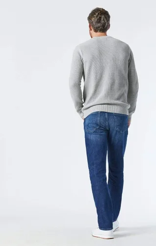 Vista 2 de Mavi Jeans Mens Zach ascenso Regular pierna recta en azul negro Williamsburg