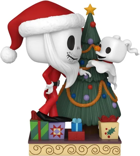 Vista 2 de Funko Pop! Deluxe: Disney the Nightmare Before Christmas 30th - Jack Skellington & Zero with Tree - Disney: The Nightmare Before Christmas - Figura