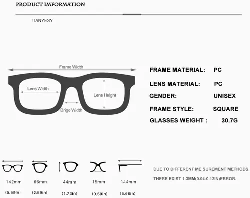 Vista 6 de Gafas de sol para mujer, diseño clásico, minimalista, a la moda, UV400, cuadradas, unisex, TY2984
