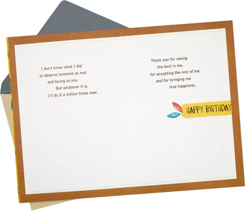 Vista 2 de Hallmark - Tarjeta de cumpleaños para marido o novio (Un regalo cada día)