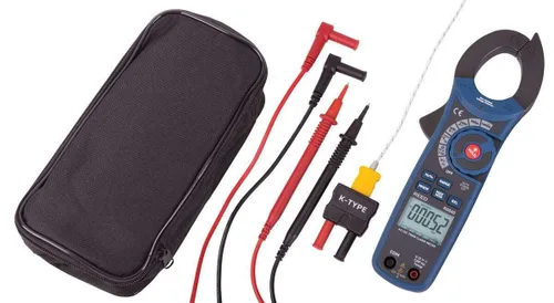 Vista 2 de REED Instruments R5040 True RMS AC/DC Clamp Meter con temperatura y detector de voltaje sin contacto, 1000A