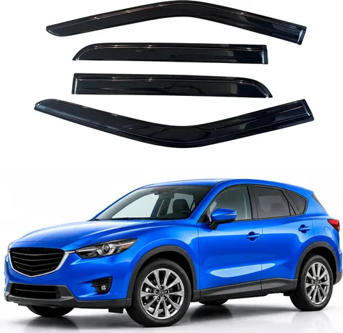 Vista 199 de Visera de ventana IG para Ford Focus Sedán y Hatchback 2012-2018, Protector de ventana lateral para lluvia y viento estilo Mugen, extra duradero