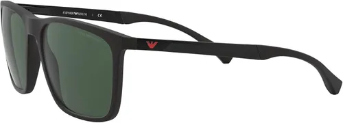 Vista 3 de Emporio Armani Gafas de sol redondas de moda para hombre