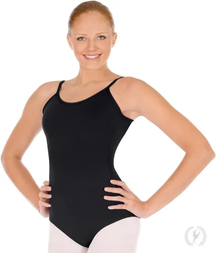 Vista 4 de Eurotard Maillot camisola ajustable para mujer con microfibra Tactel - 44819 Negro