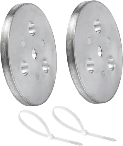 Vista 5 de Placa de peso de ánodo de zinc con lazos de plástico, placa de zinc en tu cesta de skimmer, cesta de desnatador, peso de ánodo de zinc