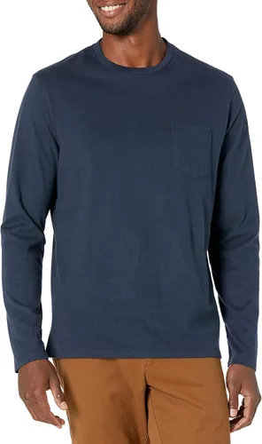 Vista 10 de Amazon Essentials - Camisa de manga larga con corte entallado para hombre, estilos con bolsillo y sin bolsillo Negro