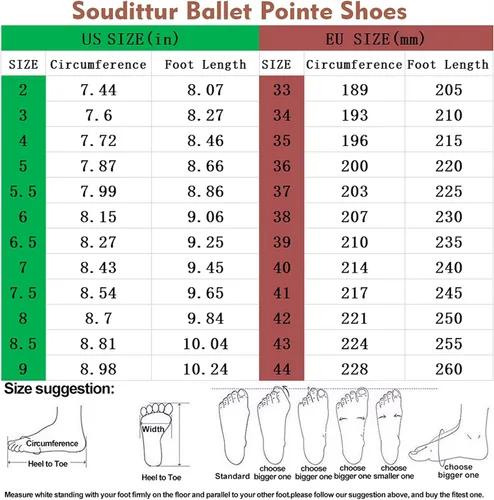 Vista 3 de Soudittur Zapatos de ballet para niñas y mujeres, zapatos profesionales de satén rosa con correas elásticas cosidas y almohadillas de silicona