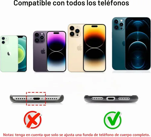 Vista 6 de 2 Almohadillas Cordón para Teléfono Ajustable Crossbody Correa para Cuello de Teléfono Celular Universal Cordón de Muñeca para Teléfono Móvil + 2pcs