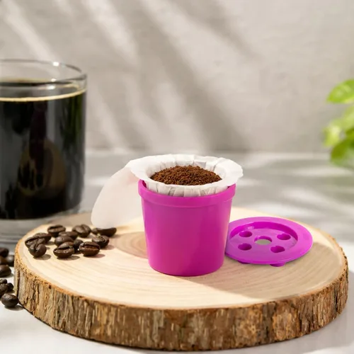 Vista 7 de Universal EZ-Cup Caspule de café reutilizable de Perfect Pod – Para uso con cafeteras de una sola porción de 1 corriente o multiflujo Refillable