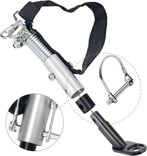 Vista 3 de Acoplador de remolque de bicicleta, conector de enganche de remolque, ajuste universal para remolques de bicicleta de carga para niños, accesorios