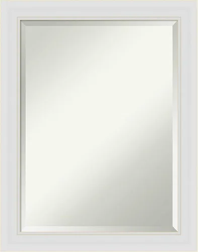 Vista 76 de Amanti Art - Espejo de baño blanco para sobre lavabo, espejo de tocador rectangular blanco de 35x45 para gabinete, marco moderno extragrande, se