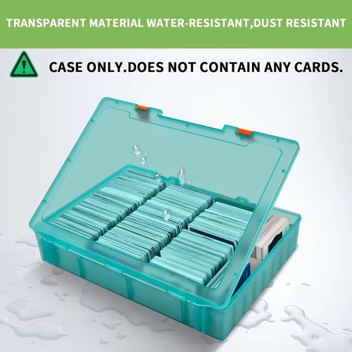 Vista 5 de ALKOO 2200+ Caja grande de almacenamiento para cartas de intercambio para niños contra la madurez, organizador de barajas C.A.H MTG para cartas