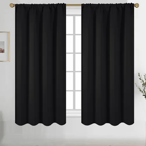 Vista 72 de Diraysid Cortinas opacas beige para dormitorio y sala de estar, cortinas con aislamiento térmico para oscurecer la habitación, 42 x 63 pulgadas, 2