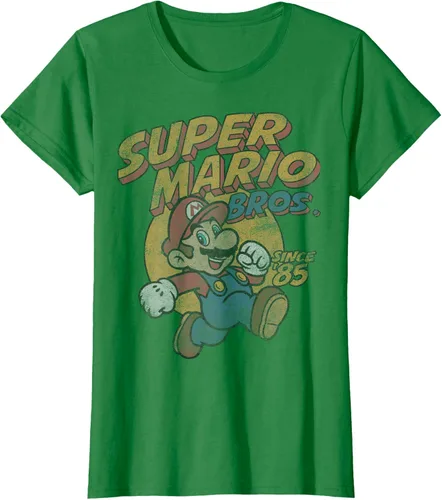 Vista 32 de Super Mario Bros. Desde '85 Camiseta Vintage con Póster' Negro