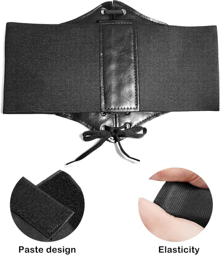 Vista 6 de Gleamart Cinturón de corsé con cordones para mujer