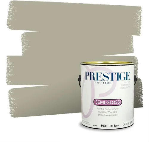 Vista 246 de Prestige Paints - Pintura exterior e imprimación en uno, 1 galón, plano, compatibilidad comparable con el color menta «Whipped Mint» de Behr