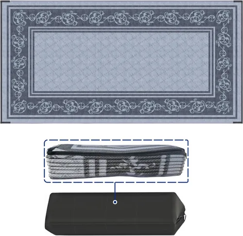 Vista 15 de EEZ RV Products - Esteras reversibles resistentes para exteriores de 9'x12' para RVing/Boondocking